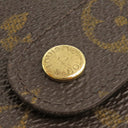 ルイヴィトン LOUIS VUITTON ポルト パピエ ジップ M61207 モノグラム モノグラムキャンバス 二つ折り財布 ゴールド金具 茶 ポケットケース欠品