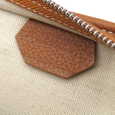 ゴヤール GOYARD グレナディン ブラウン×ブラック PVCコーティングキャンバス レザー ショルダーバッグ シルバー金具 ヘリンボーン 杉綾模様 ワンショルダー