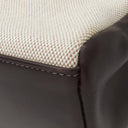エルメス HERMES サック フールトゥ MM エベーヌ×ナチュラル キャンバス エバーカーフ トートバッグ シルバー金具 茶 ナチュラル A4 ハンドバッグ