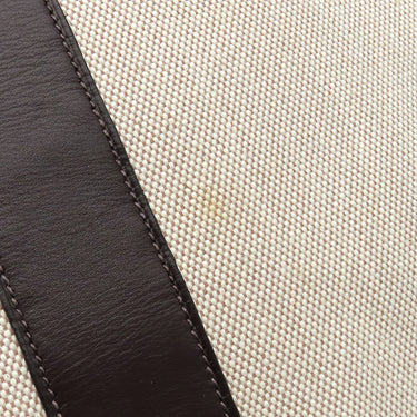 エルメス HERMES サック フールトゥ MM エベーヌ×ナチュラル キャンバス エバーカーフ トートバッグ シルバー金具 茶 ナチュラル A4 ハンドバッグ