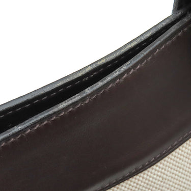エルメス HERMES サック フールトゥ MM エベーヌ×ナチュラル キャンバス エバーカーフ トートバッグ シルバー金具 茶 ナチュラル A4 ハンドバッグ