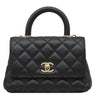 シャネル CHANEL ココハンドル XXS AS2215 ブラック キャビアスキン 2WAYバッグ シャンパンゴールド金具 トップハンドル
