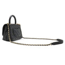シャネル CHANEL ココハンドル XXS AS2215 ブラック キャビアスキン 2WAYバッグ シャンパンゴールド金具 トップハンドル
