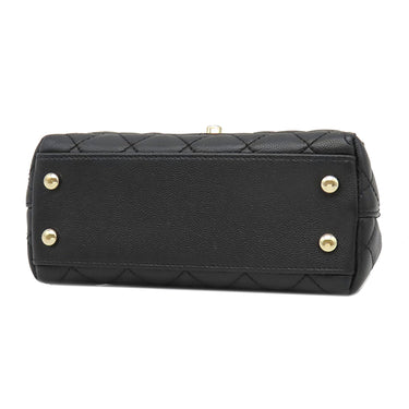 シャネル CHANEL ココハンドル XXS AS2215 ブラック キャビアスキン 2WAYバッグ シャンパンゴールド金具 トップハンドル