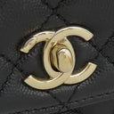 シャネル CHANEL ココハンドル XXS AS2215 ブラック キャビアスキン 2WAYバッグ シャンパンゴールド金具 トップハンドル