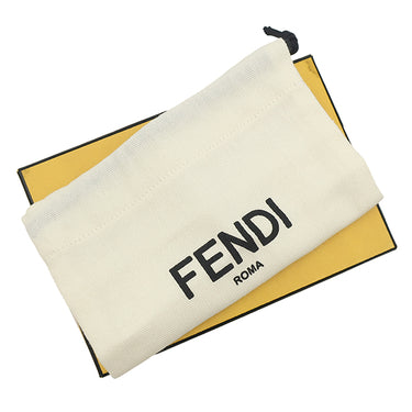 フェンディ FENDI 8AP161 グリーン レザー カードケース シルバー金具 フラグメントケース コインケース