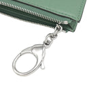 フェンディ FENDI 8AP161 グリーン レザー カードケース シルバー金具 フラグメントケース コインケース