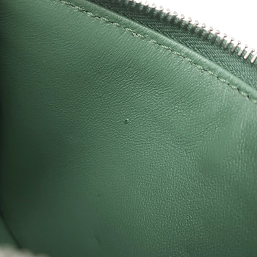 フェンディ FENDI 8AP161 グリーン レザー カードケース シルバー金具 フラグメントケース コインケース