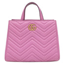 グッチ GUCCI GGマーモント トップハンドルバッグ 448054 CANDY MOUS レザー 2WAYバッグ ヴィンテージ金具 ハンドバッグ ショルダー トート