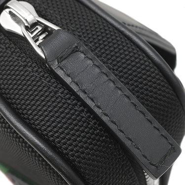 グッチ GUCCI シェリーライン ボディバッグ 630919 ブラック キャンバス ボディバッグ ヴィンテージ金具 ウエストバッグ ウェビングライン