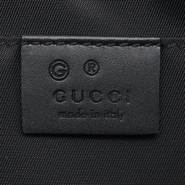 グッチ GUCCI シェリーライン ボディバッグ 630919 ブラック キャンバス ボディバッグ ヴィンテージ金具 ウエストバッグ ウェビングライン