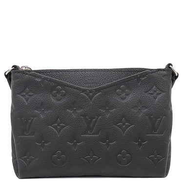 ルイヴィトン LOUIS VUITTON ポシェット R98570 ブラック モノグラムアンプラント ショルダーバッグ シルバー金具 黒 限定品