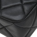 シャネル CHANEL マトラッセ20 チェーンショルダー ブラック ラムスキン ショルダーバッグ マットゴールド金具 黒 ココマーク