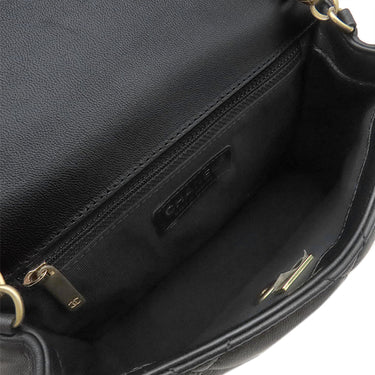 シャネル CHANEL マトラッセ20 チェーンショルダー ブラック ラムスキン ショルダーバッグ マットゴールド金具 黒 ココマーク
