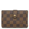 ルイヴィトン LOUIS VUITTON ポルト モネ ビエ ヴィエノワ N61664 ダミエエベヌ ダミエキャンバス 二つ折り財布 ゴールド金具 コンパクトウォレット 茶