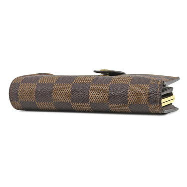 ルイヴィトン LOUIS VUITTON ポルト モネ ビエ ヴィエノワ N61664 ダミエエベヌ ダミエキャンバス 二つ折り財布 ゴールド金具 コンパクトウォレット 茶
