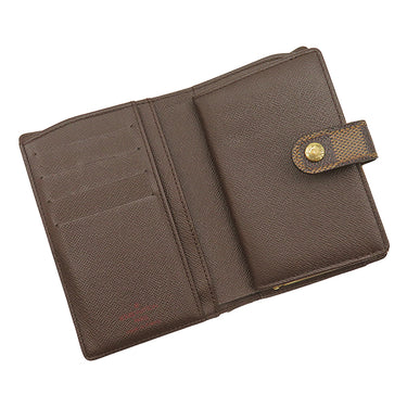 ルイヴィトン LOUIS VUITTON ポルト モネ ビエ ヴィエノワ N61664 ダミエエベヌ ダミエキャンバス 二つ折り財布 ゴールド金具 コンパクトウォレット 茶