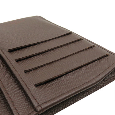 ルイヴィトン LOUIS VUITTON ポルト モネ ビエ ヴィエノワ N61664 ダミエエベヌ ダミエキャンバス 二つ折り財布 ゴールド金具 コンパクトウォレット 茶