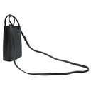 バレンシアガ BALENCIAGA ショッピング フォンホルダー 593826 ブラック レザー ショルダーバッグ シルバー金具 黒