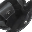 バレンシアガ BALENCIAGA ショッピング フォンホルダー 593826 ブラック レザー ショルダーバッグ シルバー金具 黒