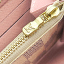 ルイヴィトン LOUIS VUITTON ポルトフォイユ クレマンス N61264 ダミエアズール ダミエアズールキャンバス 長財布 ゴールド金具 ピンク ラウンドジップ
