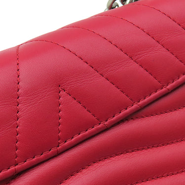 ルイヴィトン LOUIS VUITTON ニューウェーブ PM ラブロック エカルラート カーフ 2WAYバッグ シルバー金具 赤 チェーン ショルダー ハンドバッグ