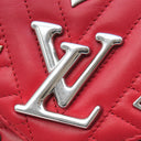 ルイヴィトン LOUIS VUITTON ニューウェーブ PM ラブロック エカルラート カーフ 2WAYバッグ シルバー金具 赤 チェーン ショルダー ハンドバッグ