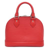 ルイヴィトン LOUIS VUITTON アルマBB M41160 コクリコ エピレザー 2WAYバッグ シルバー金具 赤 ハンドバッグ ショルダー 鍵・パドロック欠品