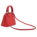 ルイヴィトン LOUIS VUITTON アルマBB M41160 コクリコ エピレザー 2WAYバッグ シルバー金具 赤 ハンドバッグ ショルダー 鍵・パドロック欠品