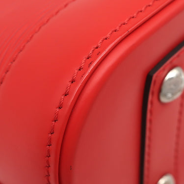 ルイヴィトン LOUIS VUITTON アルマBB M41160 コクリコ エピレザー 2WAYバッグ シルバー金具 赤 ハンドバッグ ショルダー 鍵・パドロック欠品