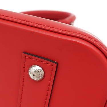 ルイヴィトン LOUIS VUITTON アルマBB M41160 コクリコ エピレザー 2WAYバッグ シルバー金具 赤 ハンドバッグ ショルダー 鍵・パドロック欠品