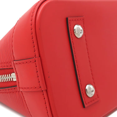 ルイヴィトン LOUIS VUITTON アルマBB M41160 コクリコ エピレザー 2WAYバッグ シルバー金具 赤 ハンドバッグ ショルダー 鍵・パドロック欠品