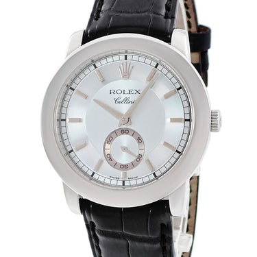 腕時計 ロレックス ROLEX チェリーニ チェリニウム 5241/6 K番 手巻き メンズ K番 Pt950無垢 アイスブルー 水色 プラチナ