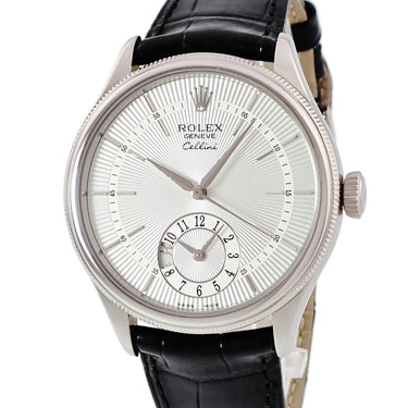 腕時計 ロレックス ROLEX チェリーニ デュアルタイム 50529 ランダム番 自動巻き メンズ ランダム番 K18WG無垢 バー GMT ドレスウォッチ