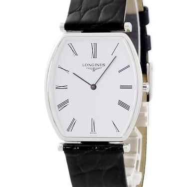 腕時計 ロンジン LONGINES ラ グラン クラシック ドゥ ロンジン L4.705.4.11.2 クオーツ メンズ ホワイト ローマン トノー 薄型