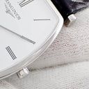 腕時計 ロンジン LONGINES ラ グラン クラシック ドゥ ロンジン L4.705.4.11.2 クオーツ メンズ ホワイト ローマン トノー 薄型