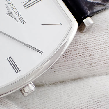腕時計 ロンジン LONGINES ラ グラン クラシック ドゥ ロンジン L4.705.4.11.2 クオーツ メンズ ホワイト ローマン トノー 薄型