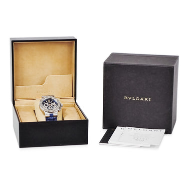 腕時計 ブルガリ BVLGARI ディアゴノ カリブロ 303 クロノグラフ DG42SWGCH DG42C3SWGLDCH 自動巻き メンズ K18WG×SS 誕生20周年記念