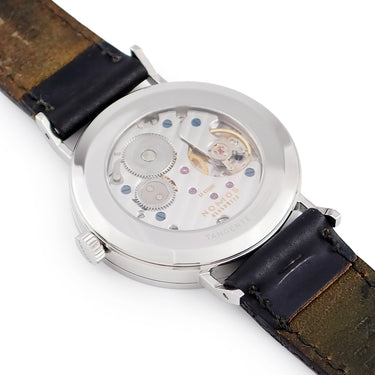 腕時計 ノモス NOMOS タンジェント 139 TN1A1W2 手巻き メンズ スモールセコンド 青針 アラビア バー シースルーバック