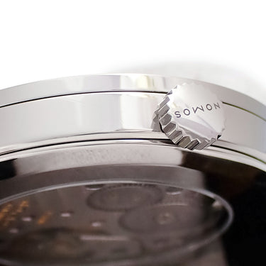腕時計 ノモス NOMOS タンジェント 139 TN1A1W2 手巻き メンズ スモールセコンド 青針 アラビア バー シースルーバック