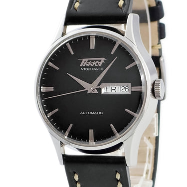 腕時計 ティソ TISSOT ヘリテージ ヴィソデイト T019.430.16.051.01 自動巻き メンズ ブラック 黒 デイデイト バー