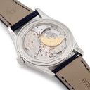 腕時計 パテックフィリップ PATEK PHILIPPE カラトラバ 6000G-012 自動巻き メンズ OH済 K18WG無垢 青 ポインターデイト マイクロローター