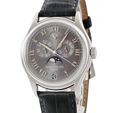 腕時計 パテックフィリップ PATEK PHILIPPE アニュアルカレンダー ムーンフェイズ 5056P-001 自動巻き メンズ Pt950無垢 コンプリケーション