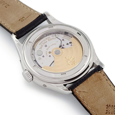 腕時計 パテックフィリップ PATEK PHILIPPE アニュアルカレンダー ムーンフェイズ 5056P-001 自動巻き メンズ Pt950無垢 コンプリケーション