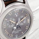 腕時計 パテックフィリップ PATEK PHILIPPE アニュアルカレンダー ムーンフェイズ 5056P-001 自動巻き メンズ Pt950無垢 コンプリケーション