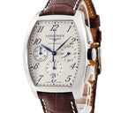 腕時計 ロンジン LONGINES エヴィデンツァ L2.643.4.73.2 自動巻き メンズ クロノグラフ デイト ギョウシェ 青針 トノー