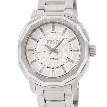 腕時計 フェンディ FENDI フェンディマティック FOW971-A45N-F0QW0 自動巻き メンズ シルバー 十二角形 デイト シースルーバック