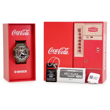 腕時計 カシオ CASIO G-SHOCK Coca-Cola コラボレーションモデル GA-2100CC-3AJR クオーツ メンズ 未使用 Gショック アナデジ
