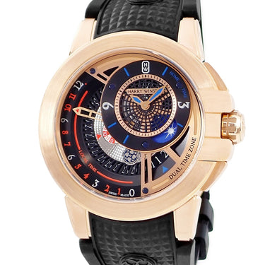 腕時計 ハリーウィンストン Harry Winston オーシャン デュアルタイム オートマティック 44mm OCEATZ44RR011 自動巻き メンズ K18RG無垢