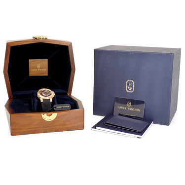 腕時計 ハリーウィンストン Harry Winston オーシャン デュアルタイム オートマティック 44mm OCEATZ44RR011 自動巻き メンズ K18RG無垢